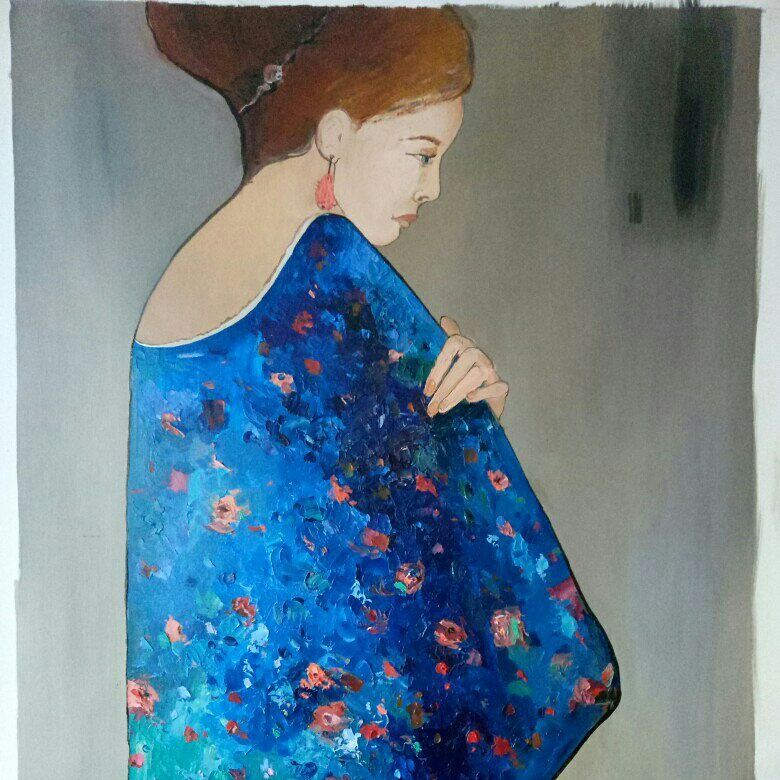 Фрагменти полотна #oilpicture #oilpainting #art #art #oilfarbe #color #fragment #живопис #сучаснемистецтво #мистецтво #олійніфарби #олійнийживопис #искусство #современноеискусство #маслянаяживопись #холст #полотно #арт — авторський виріб ручної роботи з гутного скла / порцеляни, майстерня Jane and Mery