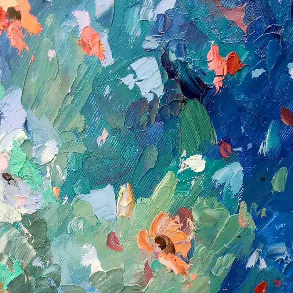 Фрагменти полотна #oilpicture #oilpainting #art #art #oilfarbe #color #fragment #живопис #сучаснемистецтво #мистецтво #олійніфарби #олійнийживопис #искусство #современноеискусство #маслянаяживопись #холст #полотно #арт — додатковий ракурс 2, ручна робота майстерні Jane and Mery