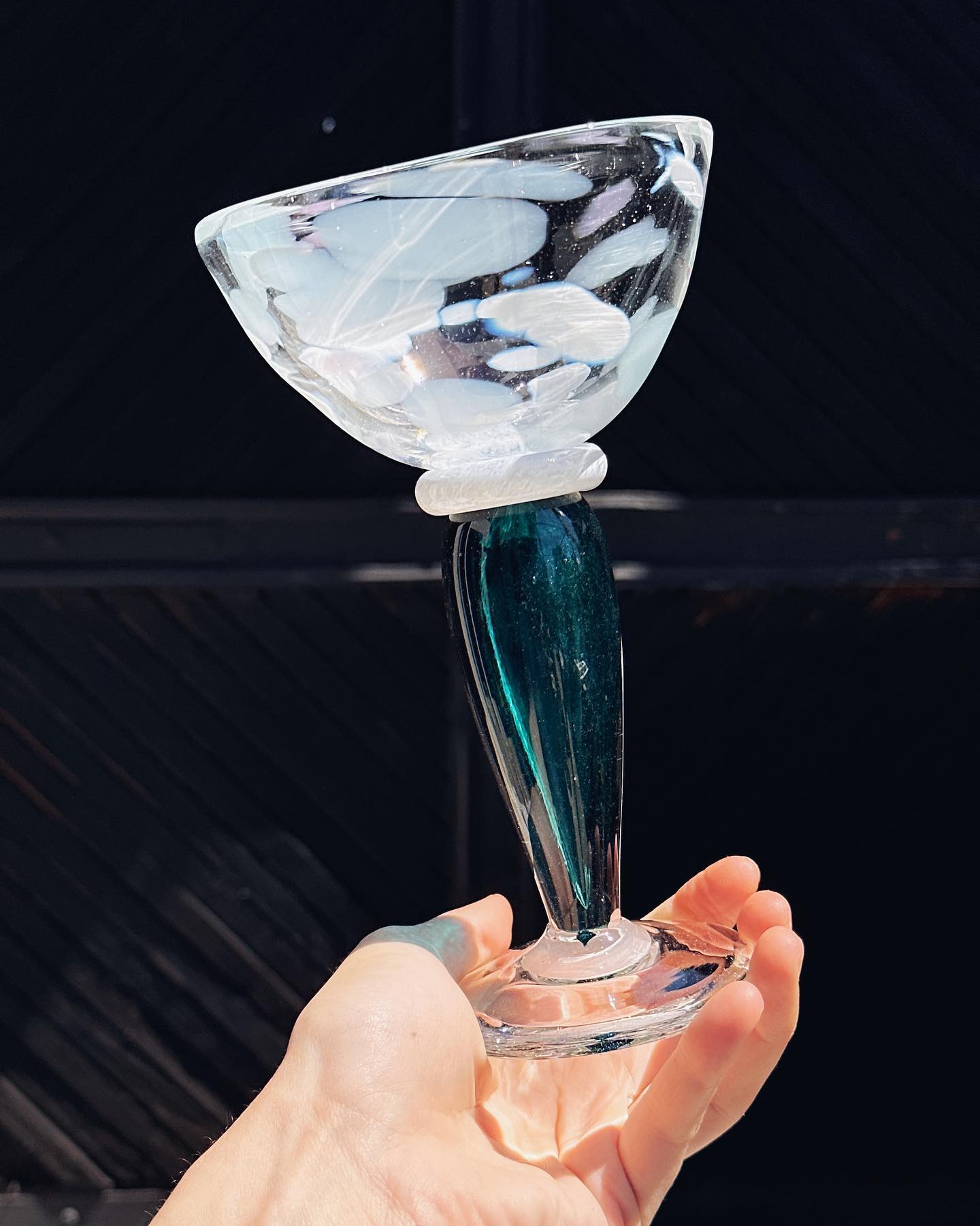 Келих «Цукерочки» з гутного скла — додатковий ракурс 4, ручна робота майстерні Jane and Mery