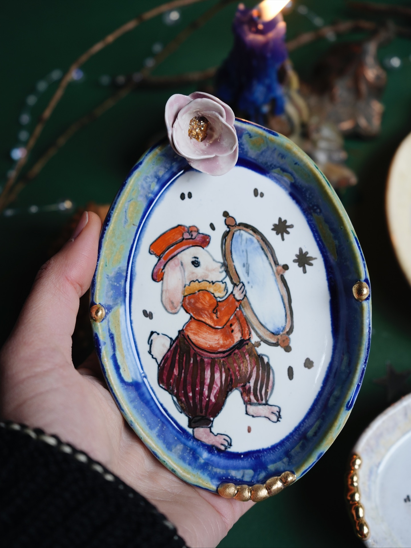 Казкові тарілочки зі звірятками — додатковий ракурс 3, ручна робота майстерні Jane and Mery